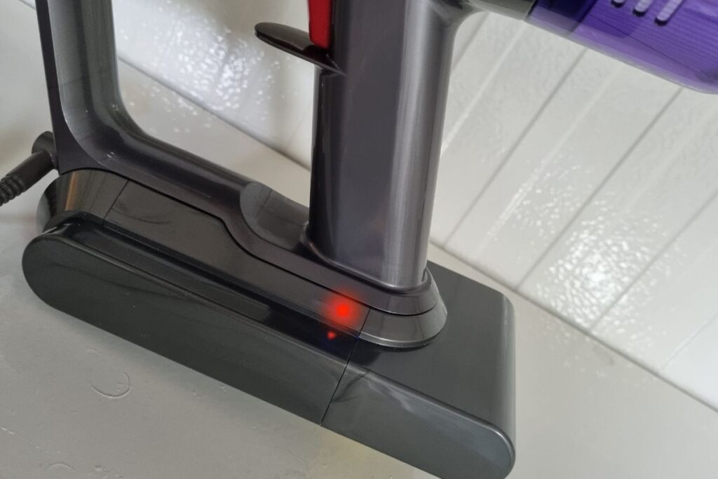 dyson rood lampje door accu problemen